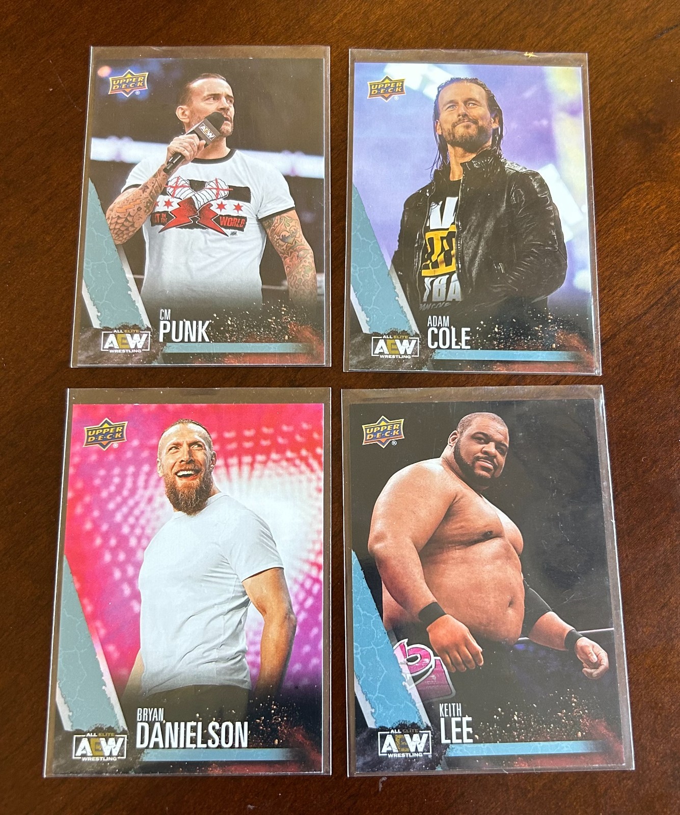 2021 UD AEW Wrestling PROMO Set ePack Online ONLY (4) CM Punk Cole Danielson Lee