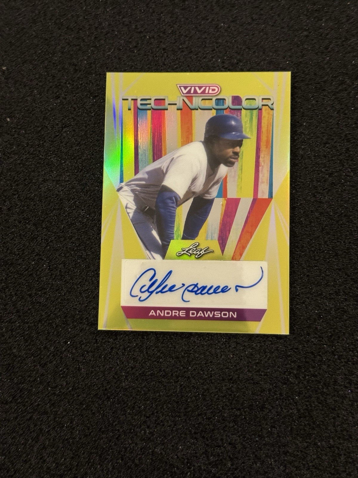 2022 Leaf Vivid Andre Dawson Gold Technicolor Auto /50 HOF