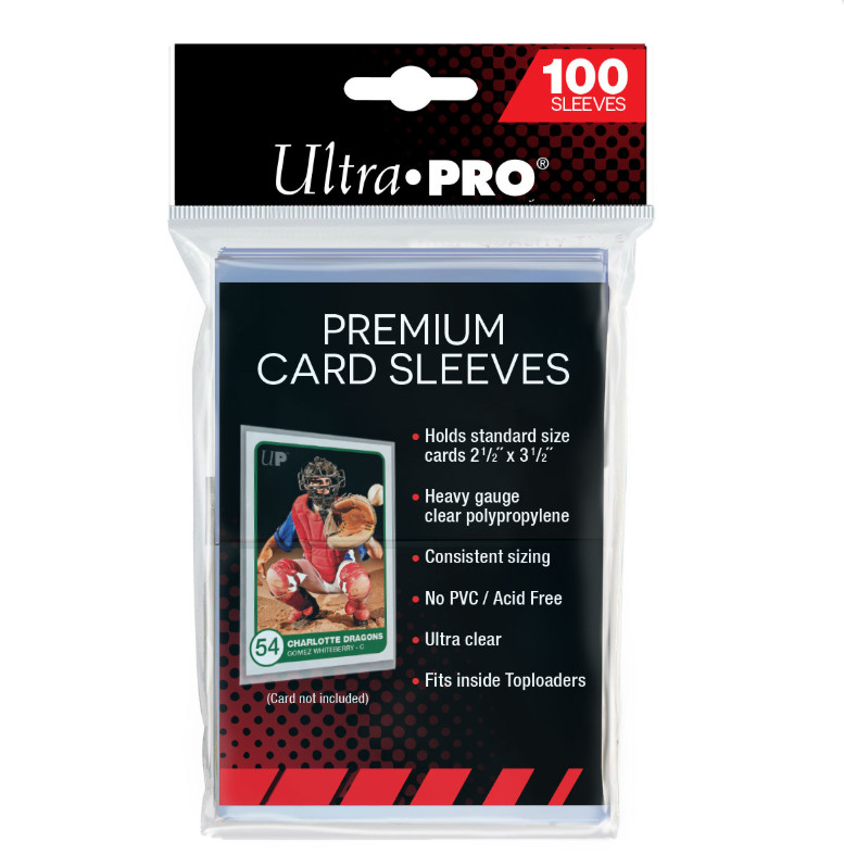 (100) Ultra Pro Premium Heavy Duty Card Sleeves Heavy Gauge PolyPro PVC Free