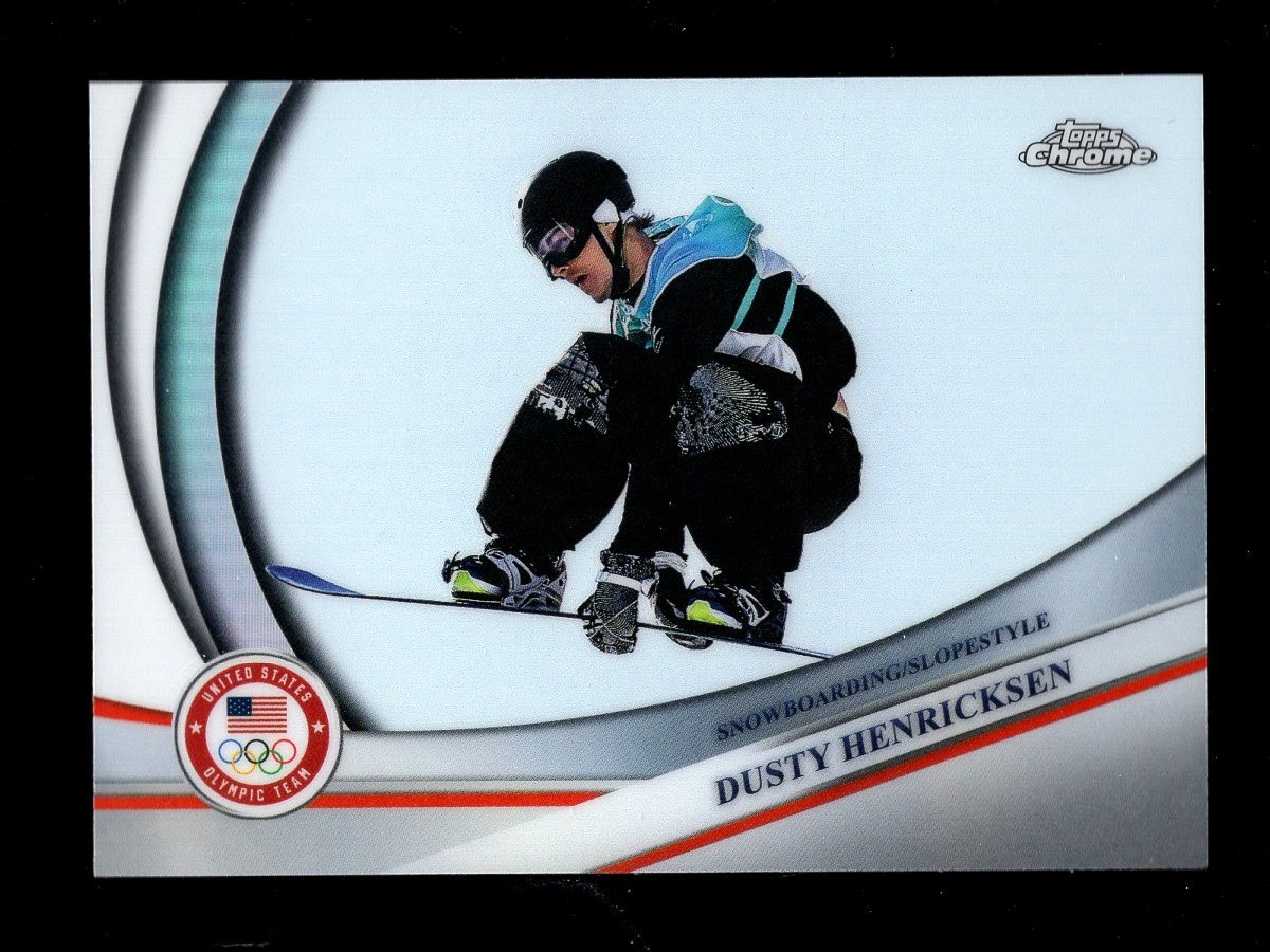 2026 TOPPS CHROME WINTER OLYMPICS REFRACTOR #1 DUSTY HENRICKSEN