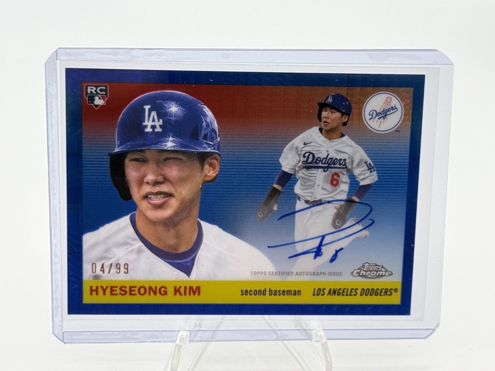 2025 Topps Chrome Platinum – Hyeseong Kim Blue Prism Refractor /99 #CPA-HK