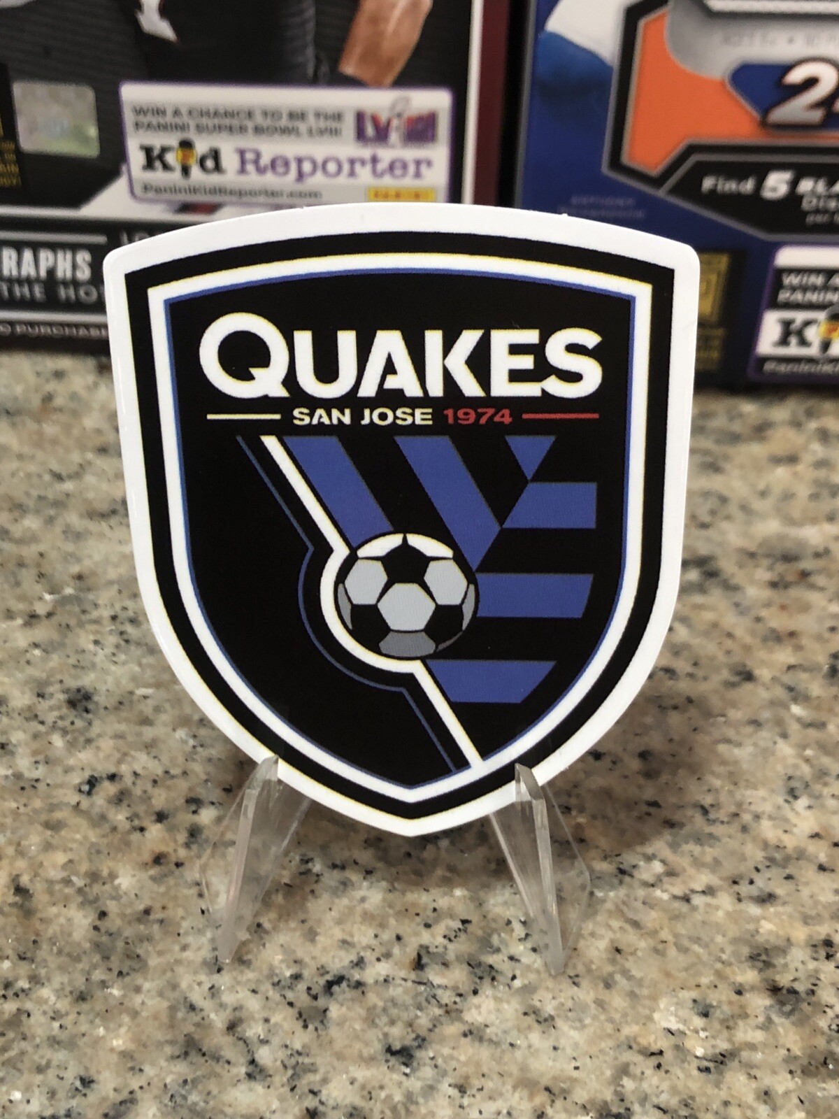 San Jose Earthquakes Soccer Team Logo 2.5in Decal Sticker Futbol Stickers