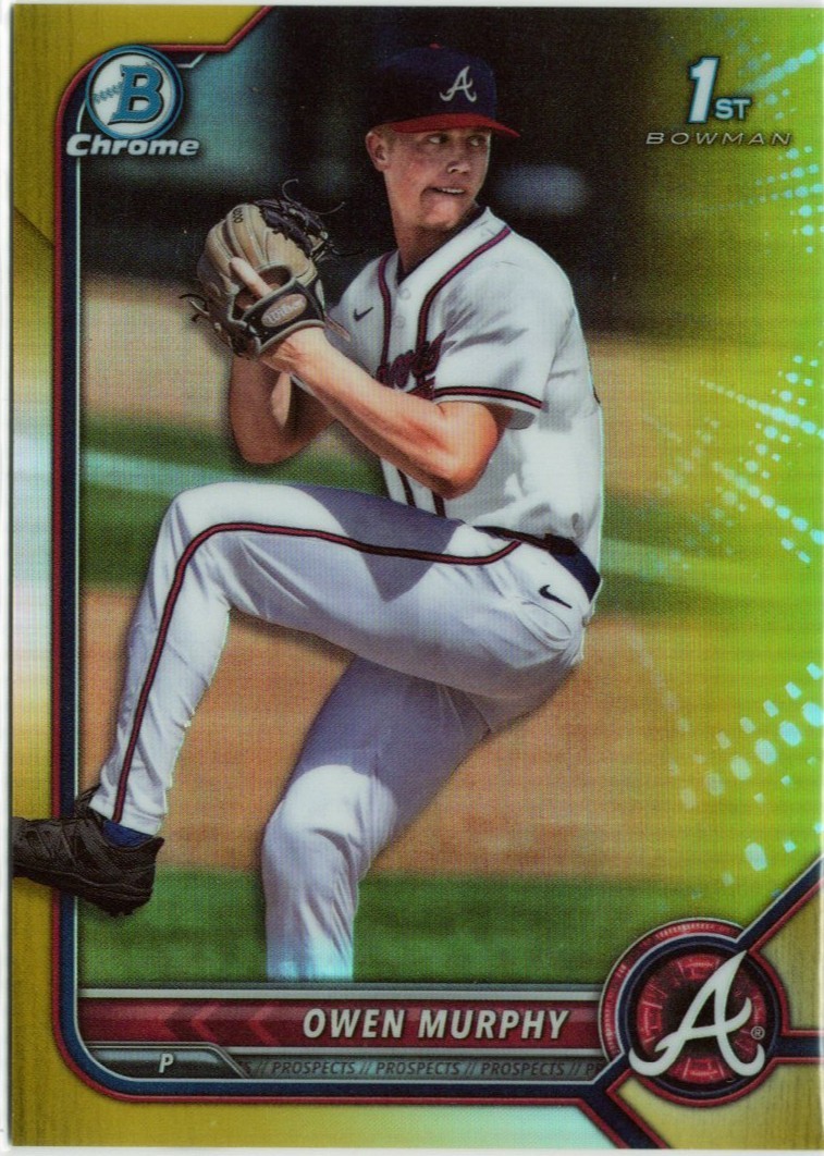 2022 Bowman Draft – Chrome Owen Murphy #BDC-145 Gold Refractor /50 (RC)