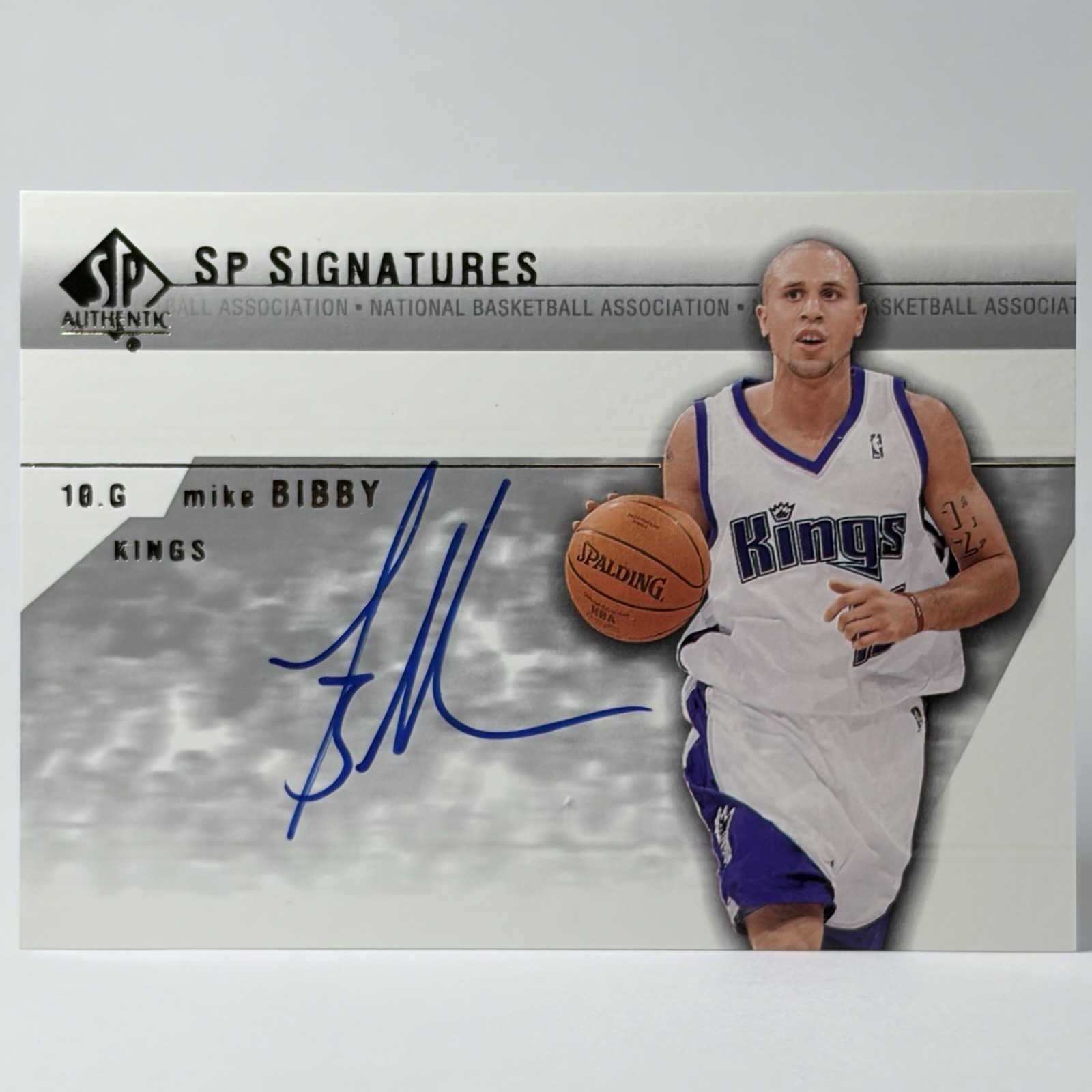 2003-04 SP Authentic SP Signatures Mike Bibby Auto #MB-A Sacramento Kings