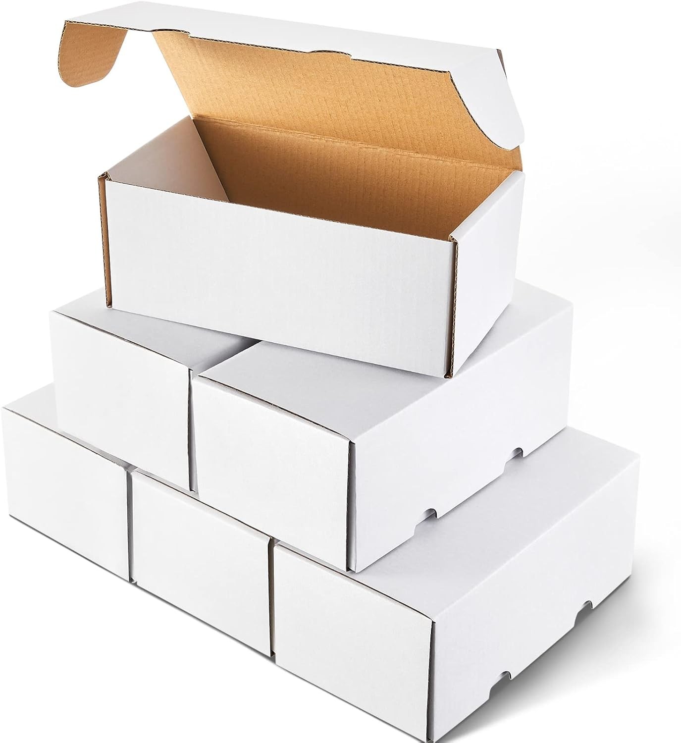 6 Pcs Card Storage Boxes for Trading & Sport Collectibles, 400 Count