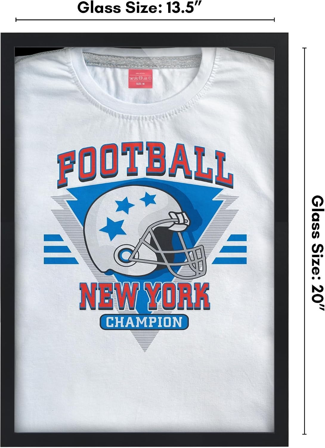 Jersey Frame Display Case for Wall ,Large Lockable T-Shirt Shadow Box with Clear