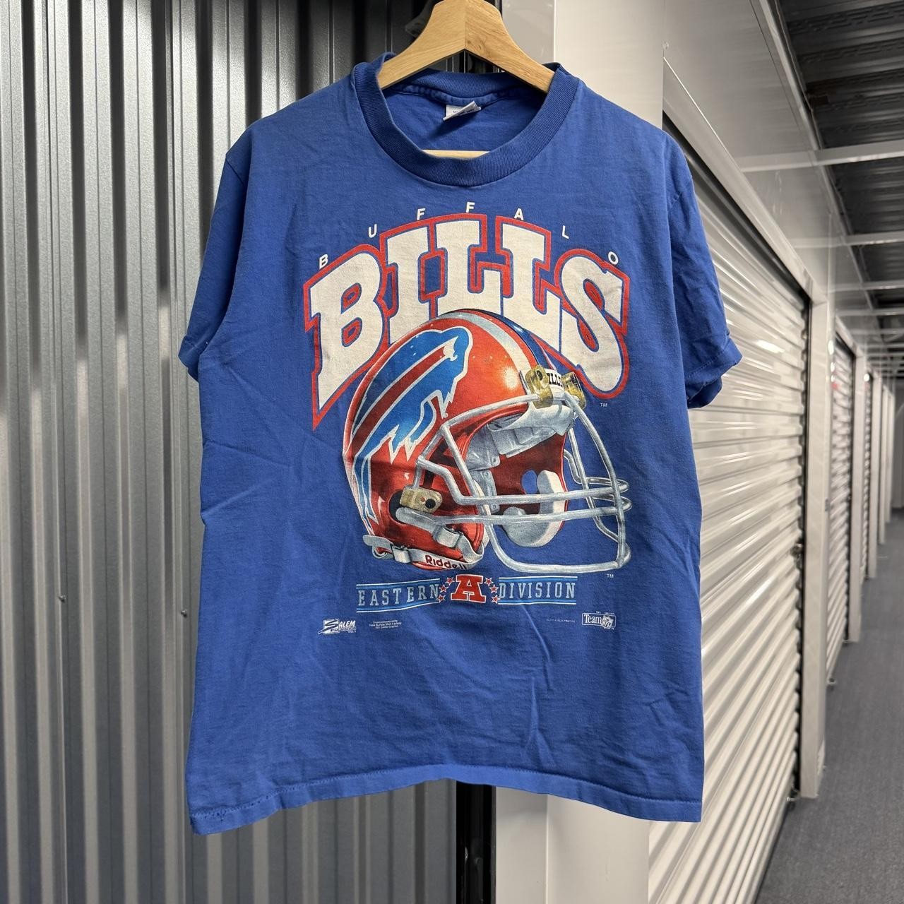 90’s NFL Buffalo Bills Helmet Royal Blue Classic T shirt Men Women tee HN6744