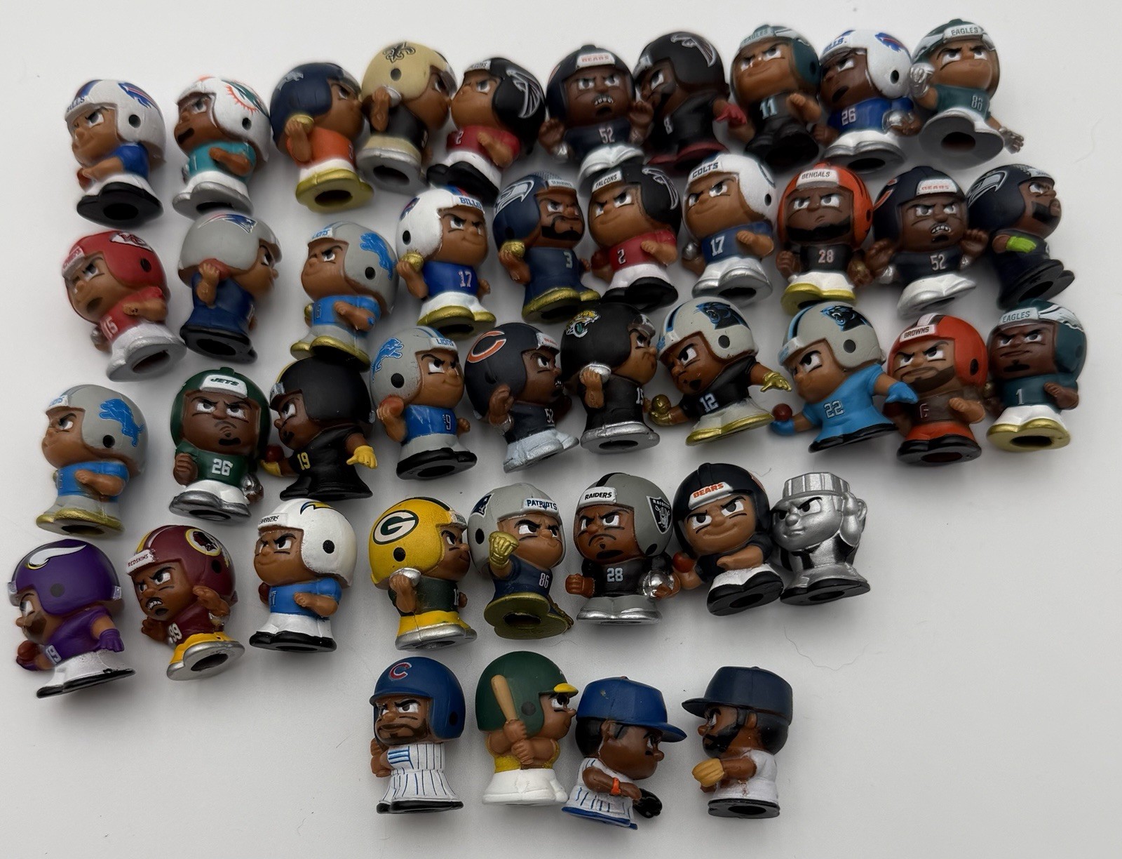 NFL Teenymates Figures Lot Of 35 Lions Packers Vikings 4 Baseball