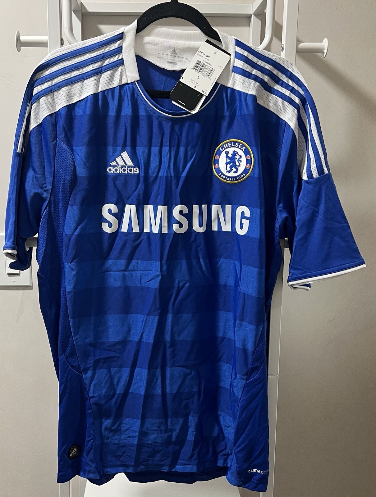 CHELSEA 2011 2012 HOME FOOTBALL SHIRT SOCCER JERSEY ADIDAS V13927 Size L (NWT)