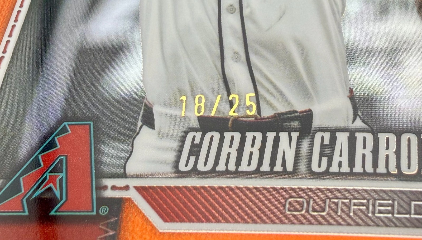 2026 Topps Chrome Corbin Carroll Orange Refractor /25 Diamondbacks #83