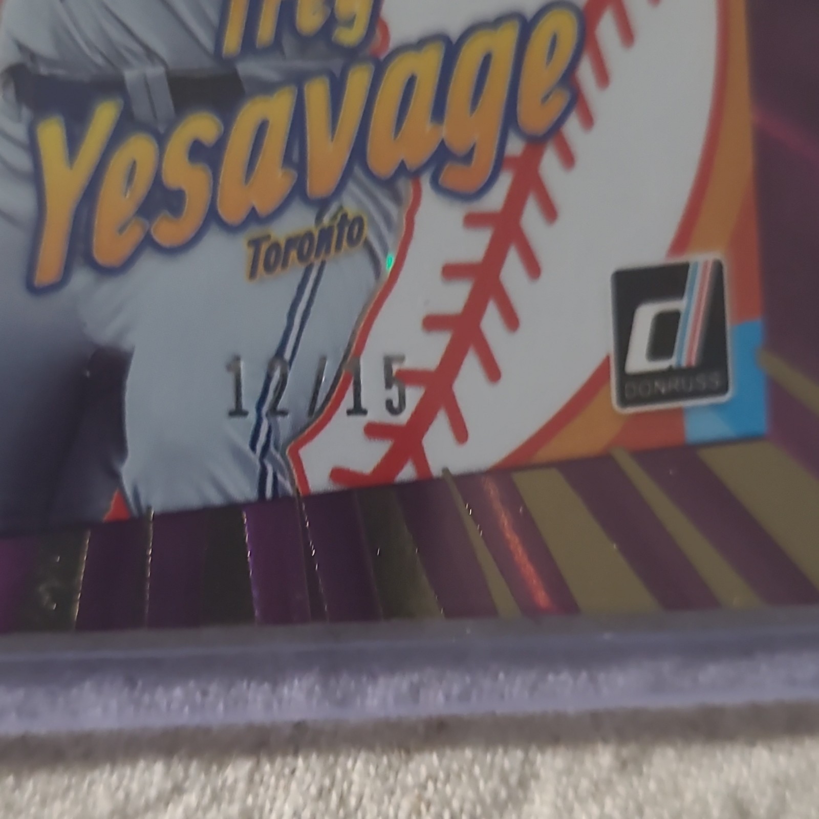 2026 panini donruss crunch time trey yesavage toronto blue jays rc #18 /15