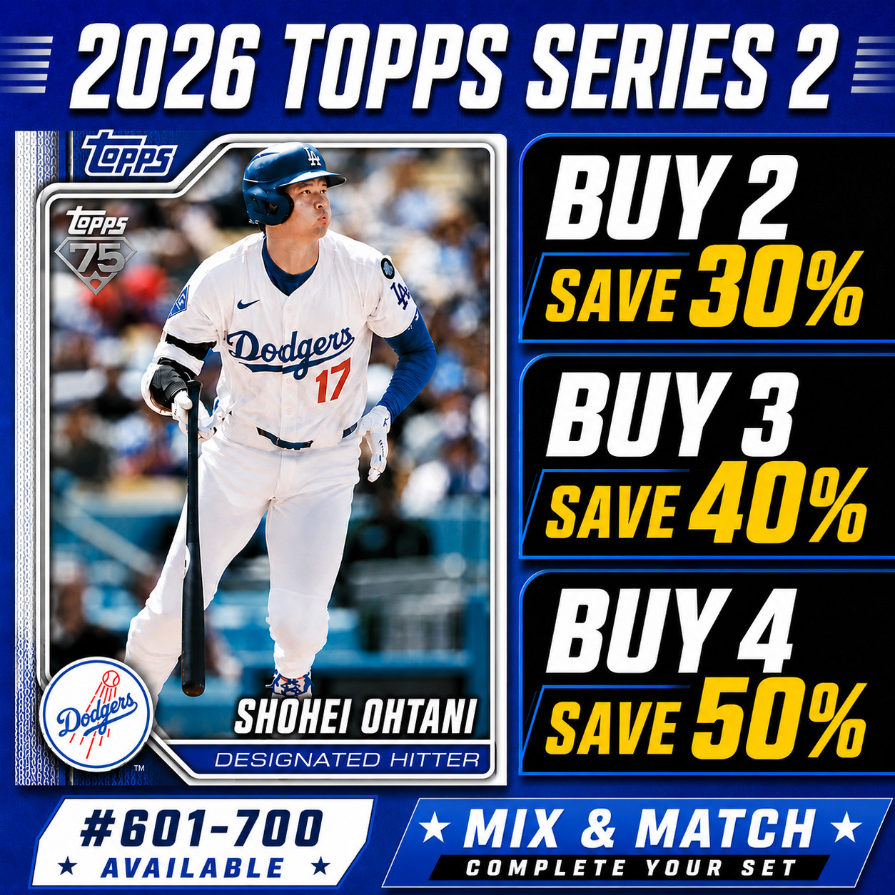 2026 Topps Series 2 Baseball Base Singles #601-700 You Pick Complete Your Set