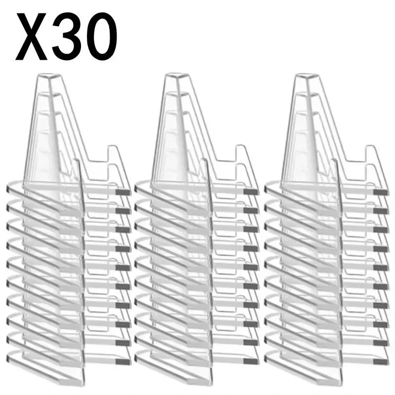 1-30Pcs Pack Clear Card Stands, Arcylic Card Display for Sports Graded