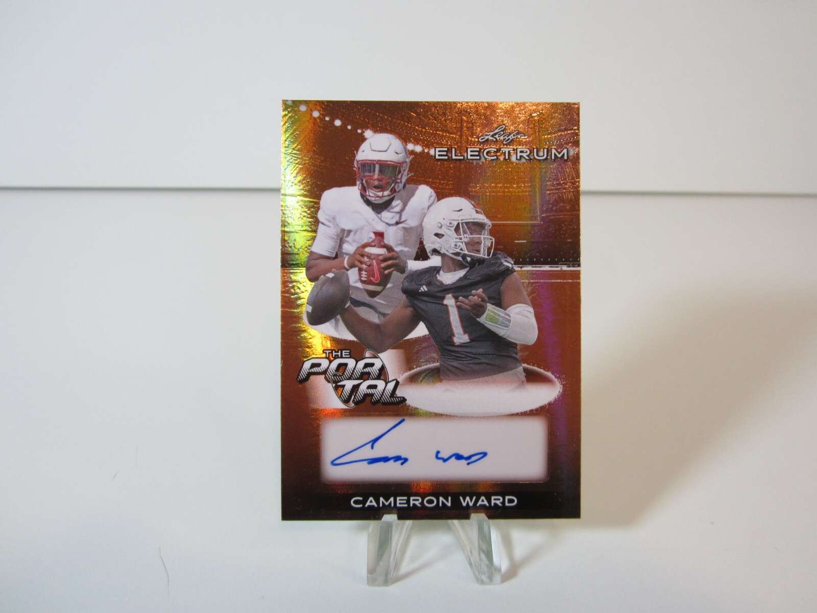 2024 Leaf Electrum #TPA-CW1 CAMERON WARD The Portal Rookie Auto Bronze 37/49