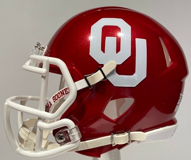 OKLAHOMA SOONERS 2021 NEBRASKA MINI HELMET CALEB WILLIAMS OR ANY PLAYER #