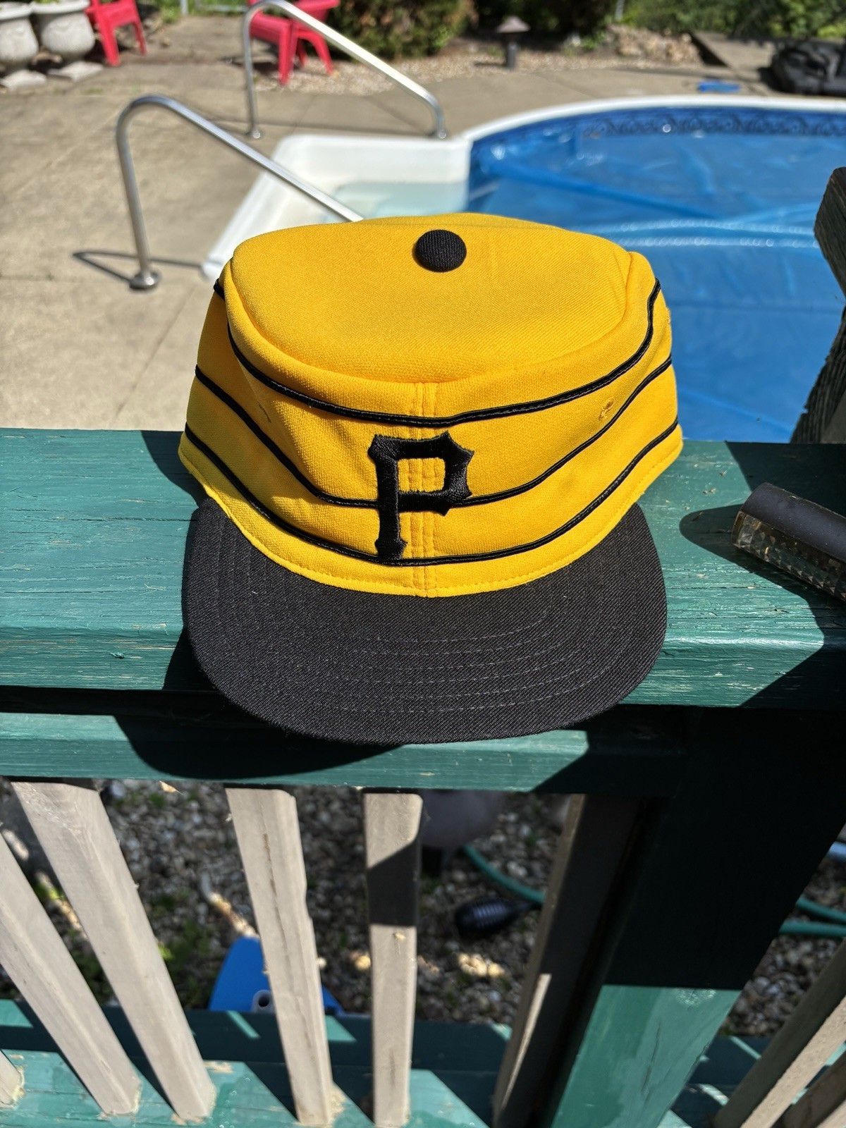 Vintage New Era Pittsburgh Pirates Fitted Cap 7 1/8 Pro Model Vented RARE!