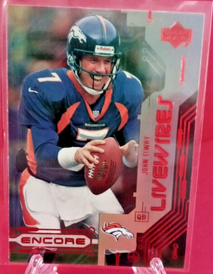 1999 Upper Deck Encore Livewires L4 John Elway Broncos! HOF! $1.99 BIN!
