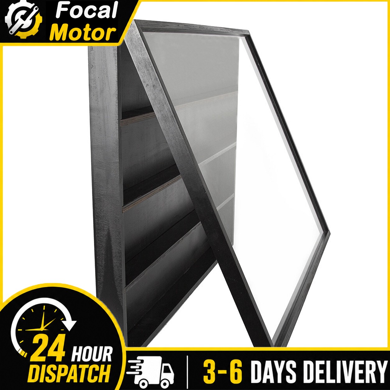 Baseball Graded Sports Card Storage Cabinet 36 Slots UV Protection Display Case
