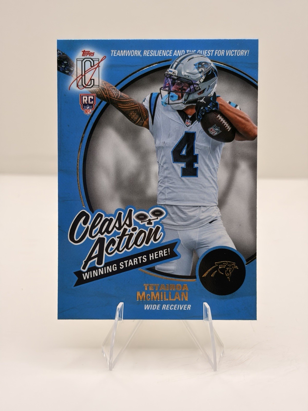 Topps Composite 2025 Tetairoa McMillan Carolina Panthers Class Action CA-5 RC