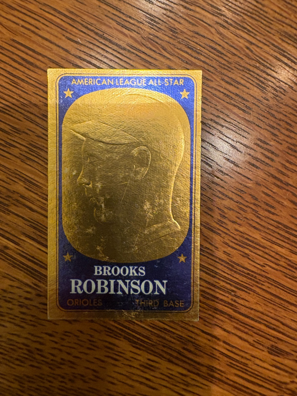 Brooks Robinson 1965 Topps embossed golden All-Star Card #16 EX