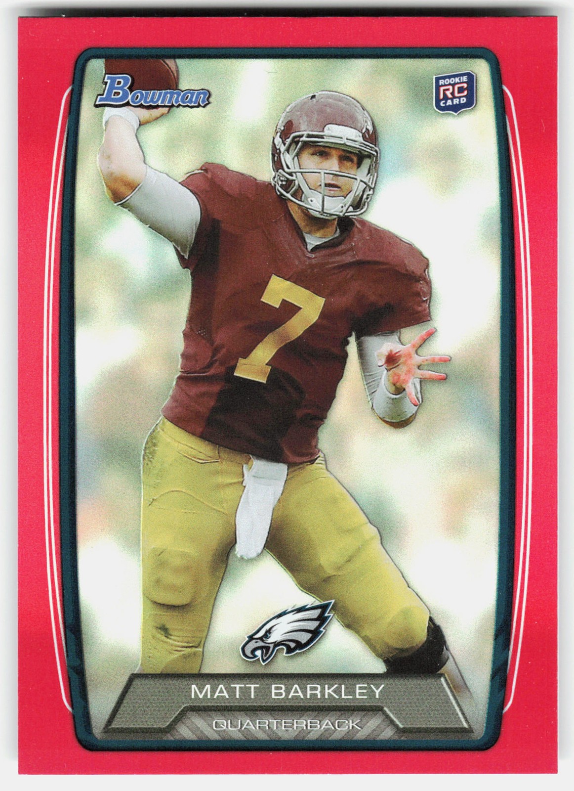 2013 Bowman Rainbow Red Matt Barkley Rookie #220 Eagles RC,USC