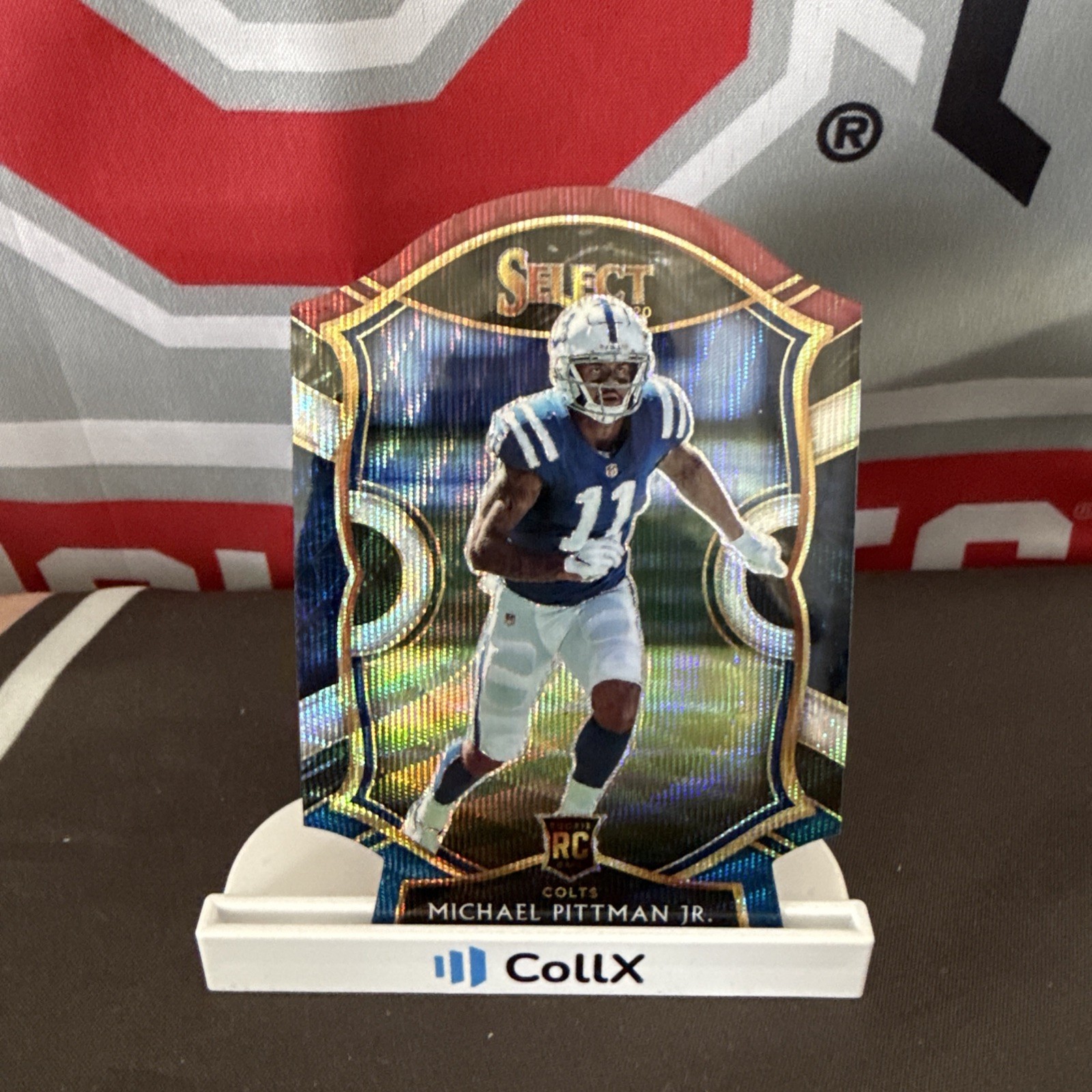 2020 Panini Select – Michael Pittman Jr. #62 Tri-Color Prizm Die-Cut (RC)