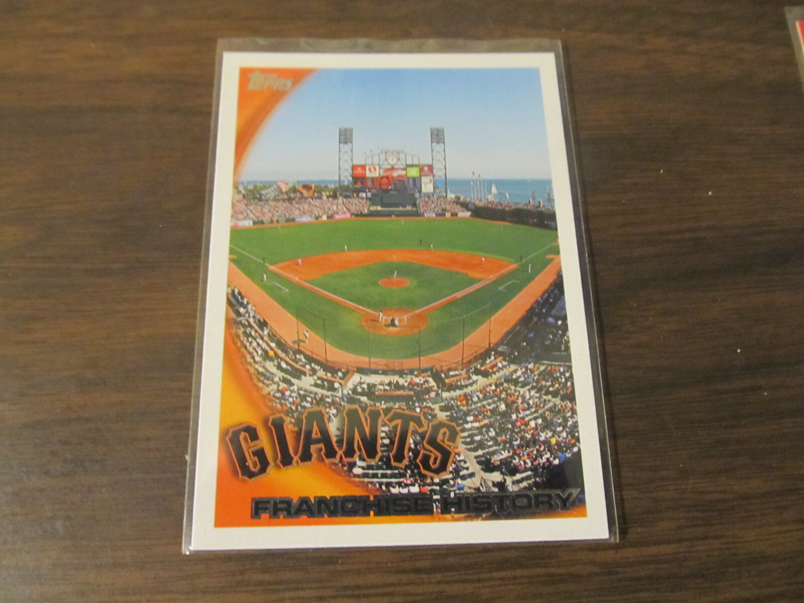 2010 Topps SF Giants Franchise History #202 AT&T Park Photo NM