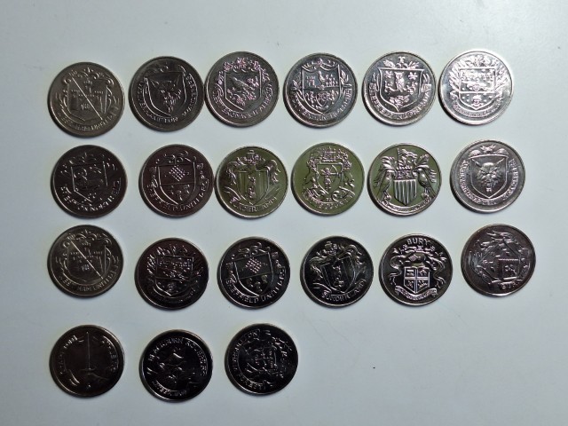 Esso Football Medallions (21 coins) FA Cup Centenary 1872-1972 Various Teams