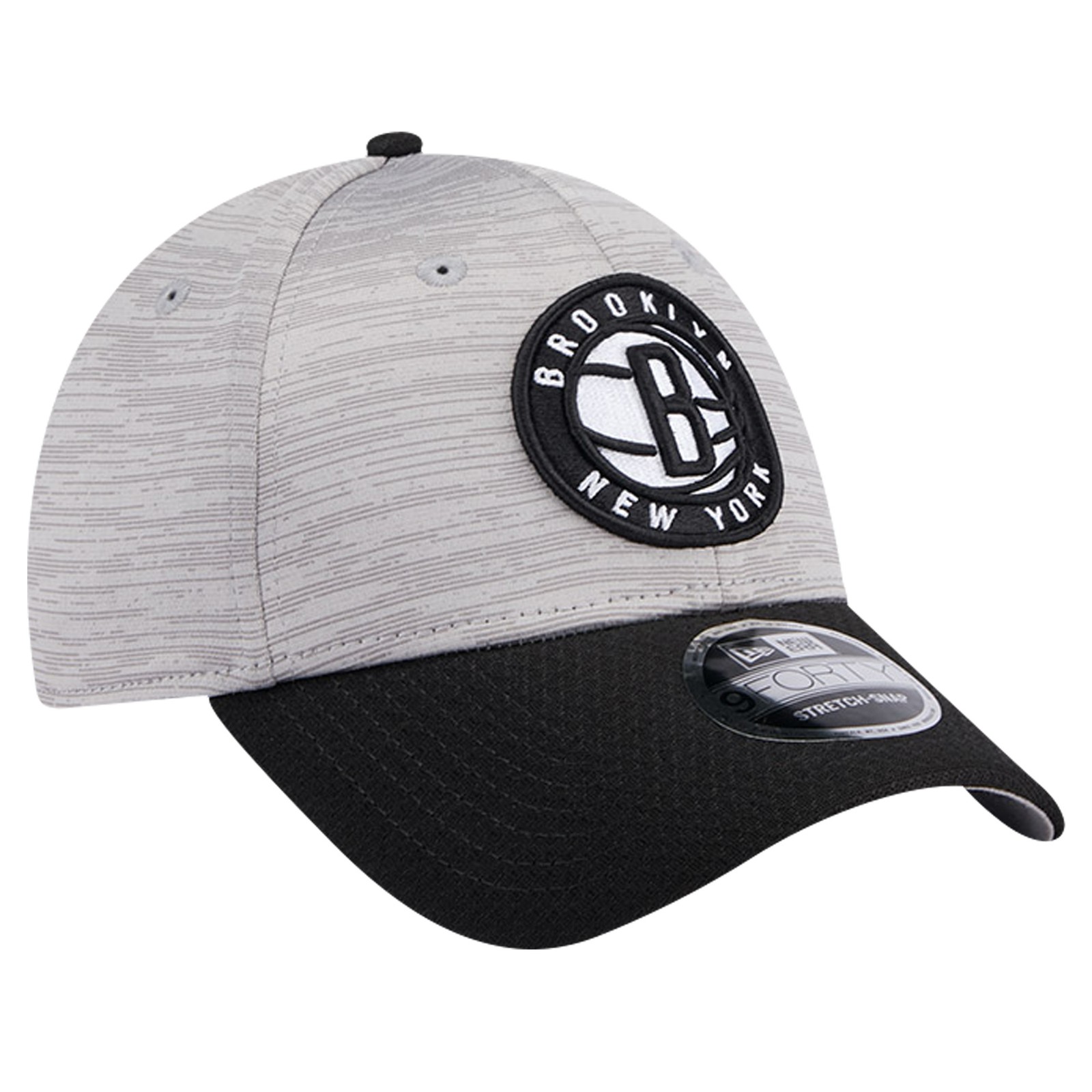 Men’s New Era Heather Gray/Black Brooklyn Nets Active Digi-Tech Two-Tone 9FORTY