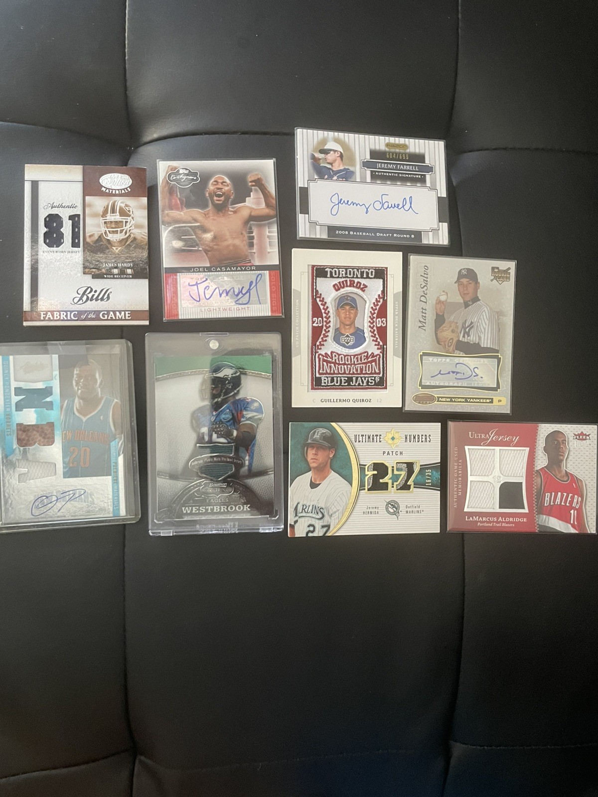 Rare JERSEY AUTO RC STARS basketball football baseball sports Boxing Lot 9 cards