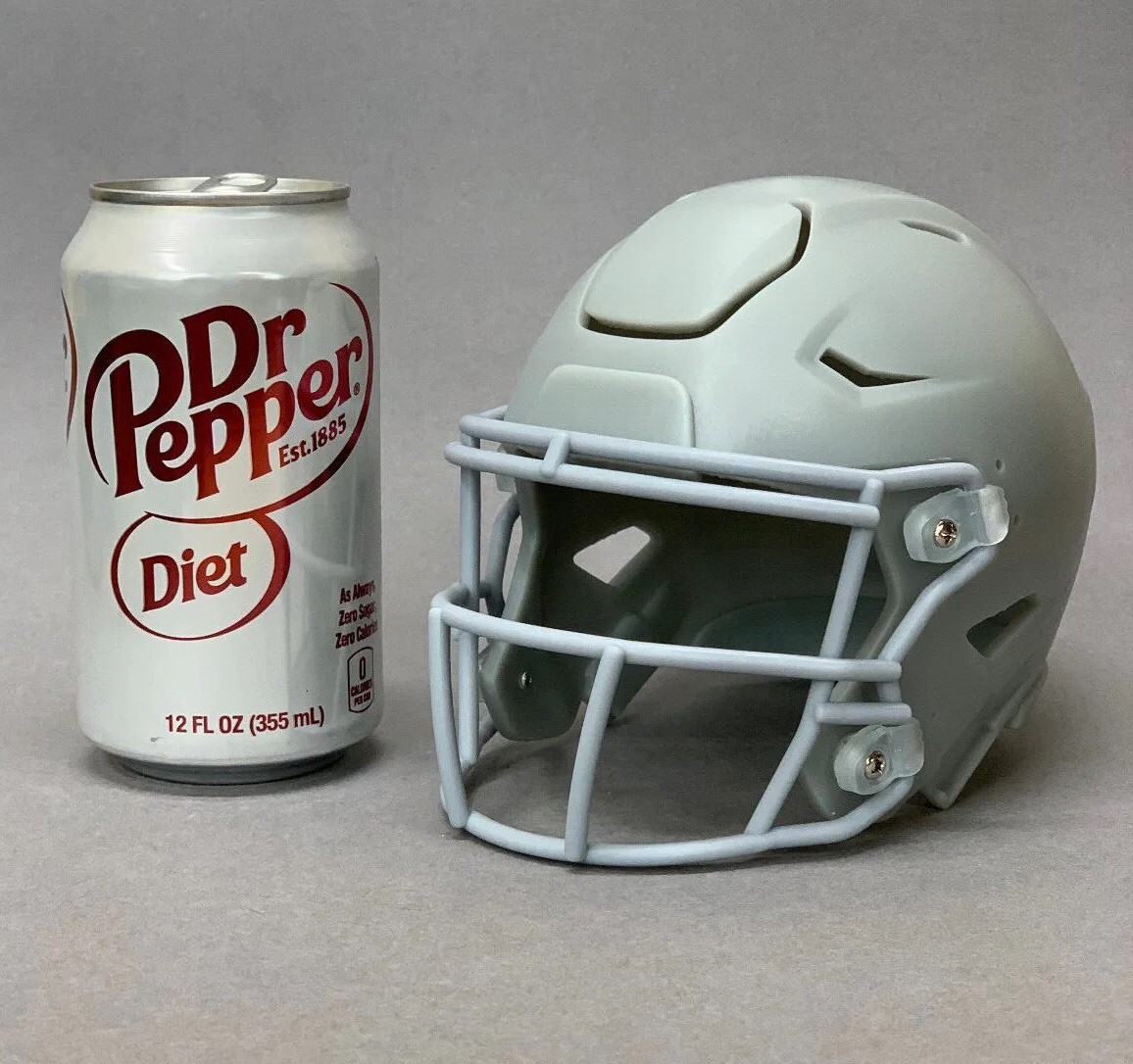 Raw/Unfinished 3D Printed Riddell Speedflex DIY Football Mini Helmet Hobby Kit