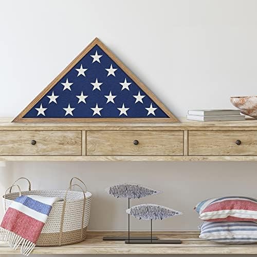Americanflat Large Flag Display Case – Fits Folded 5×9.5′ Large, Barn Wood