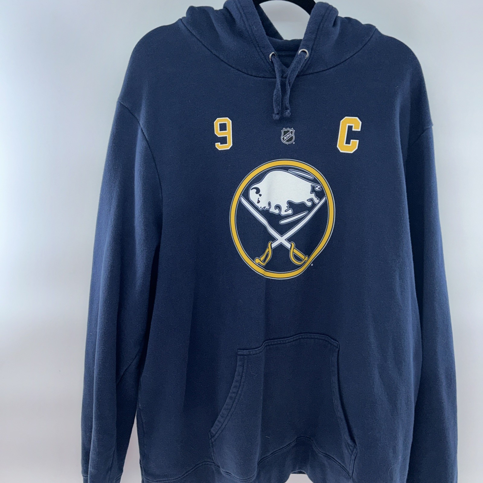 Buffalo Sabres Jack Eichel #9 Men’s Fanatics Navy Pullover Hooded Sweatshirt XXL