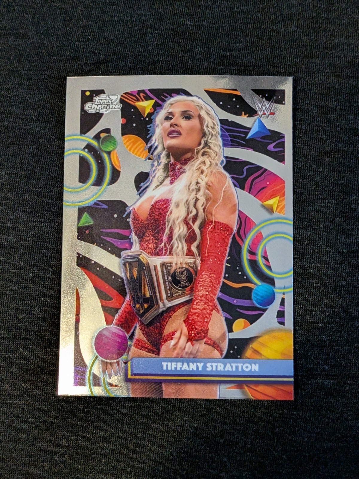 2026 Topps Chrome Cosmic WWE Tiffany Stratton #160