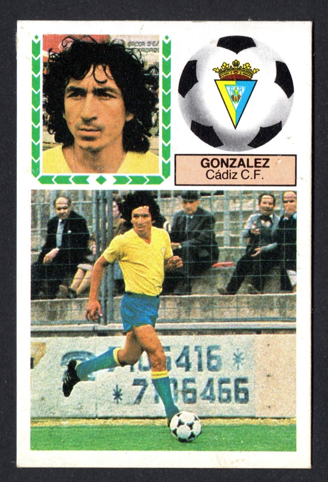 JORGE MAGICO GONZALEZ – CADIZ CF 1983-84 CARD ESTE PANINI LIGA 83/84 RECOVERED