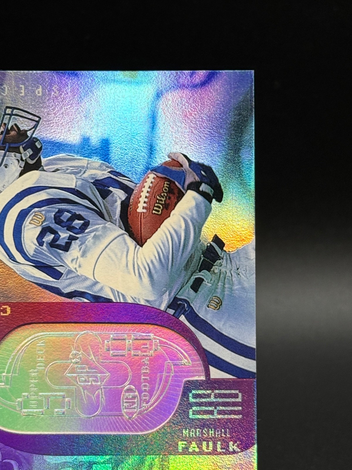 1998 Upper Deck SPx Finite – Marshall Faulk #35 Spectrum /1900- Colts NG1