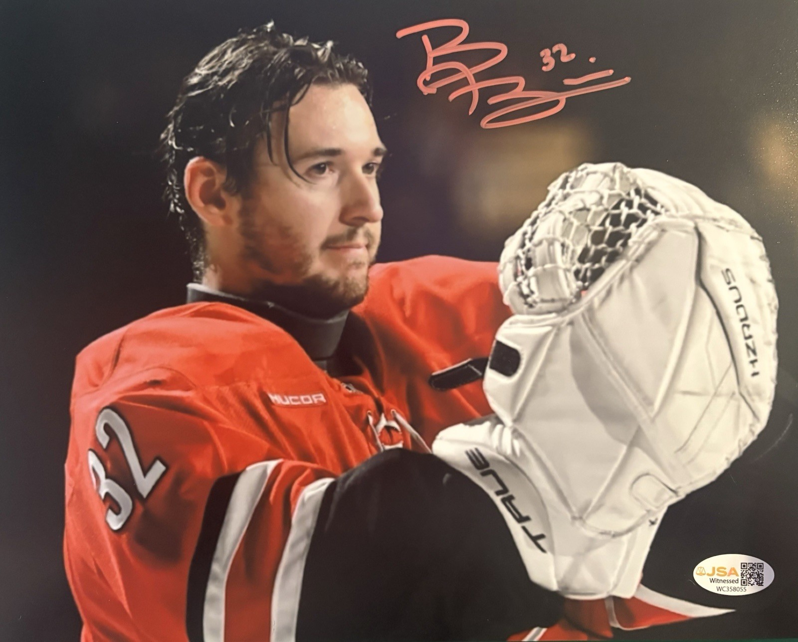 Brandon Bussi Carolina Hurricane’s Signed 8×10 Photo With JSA Cert!