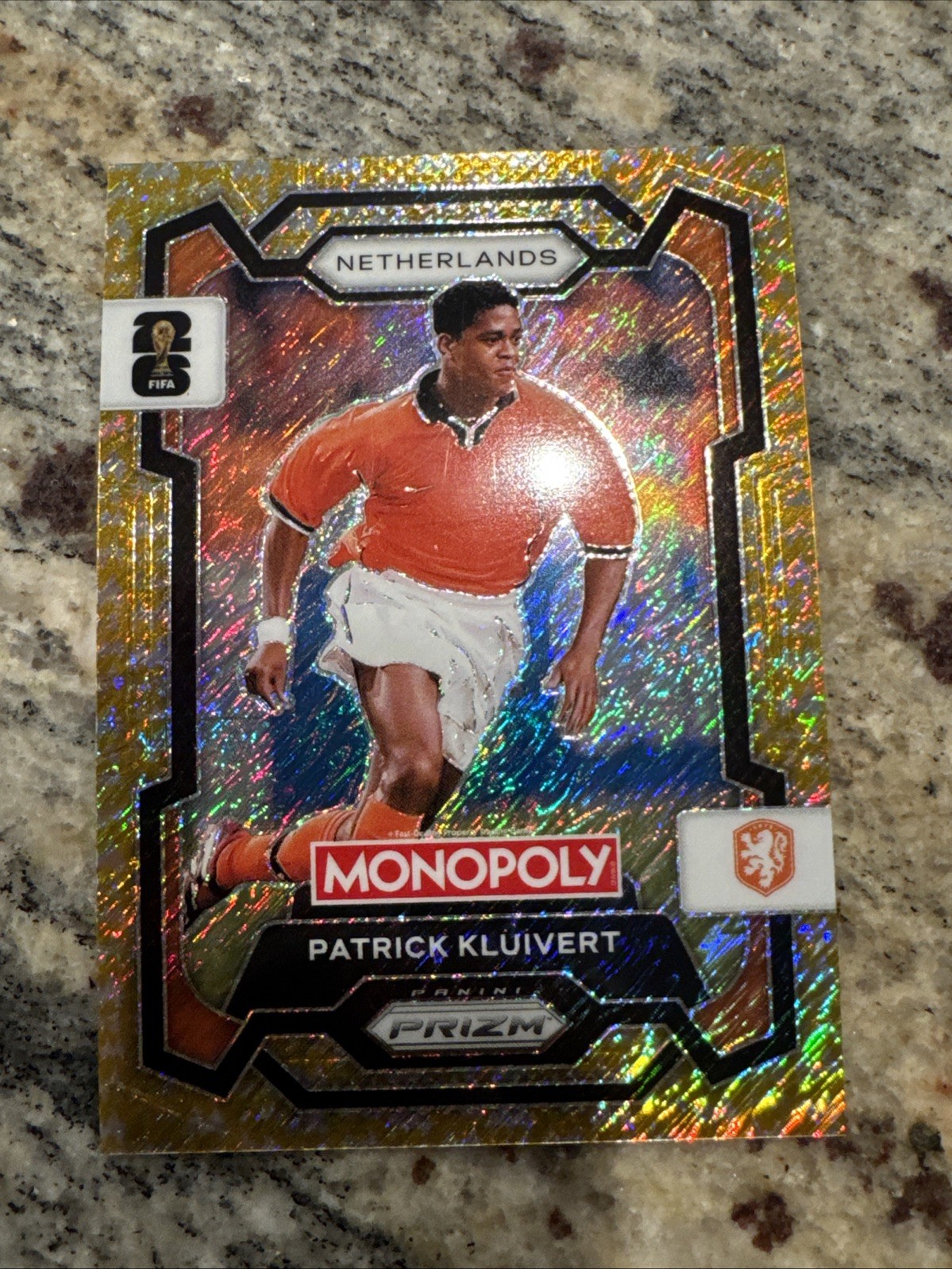 2026 Panini Prizm Monopoly FIFA World Cup Gold #72 PATRICK KLUIVERT 193/500