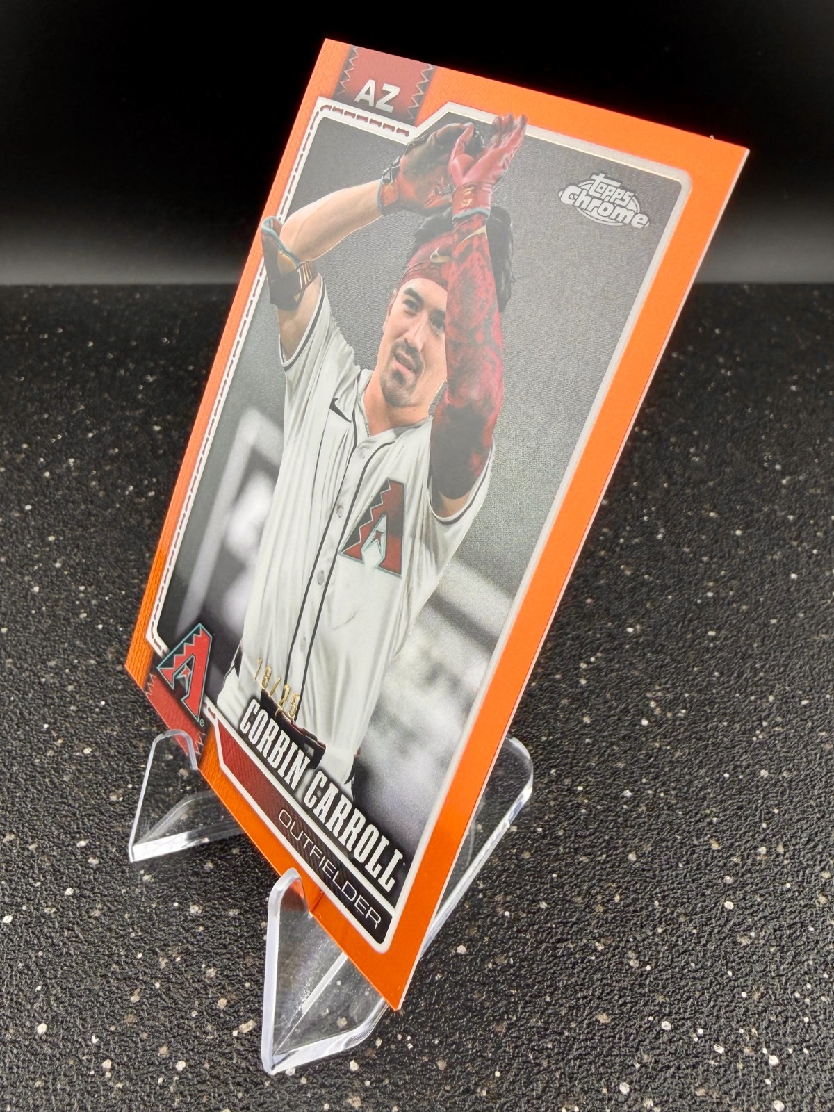 2026 Topps Chrome Corbin Carroll Orange Refractor /25 Diamondbacks #83