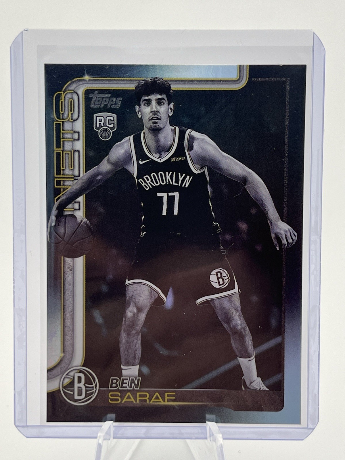 2025-26 Topps Blackout Foil Parallel Ben Saraf RC #226 Nets
