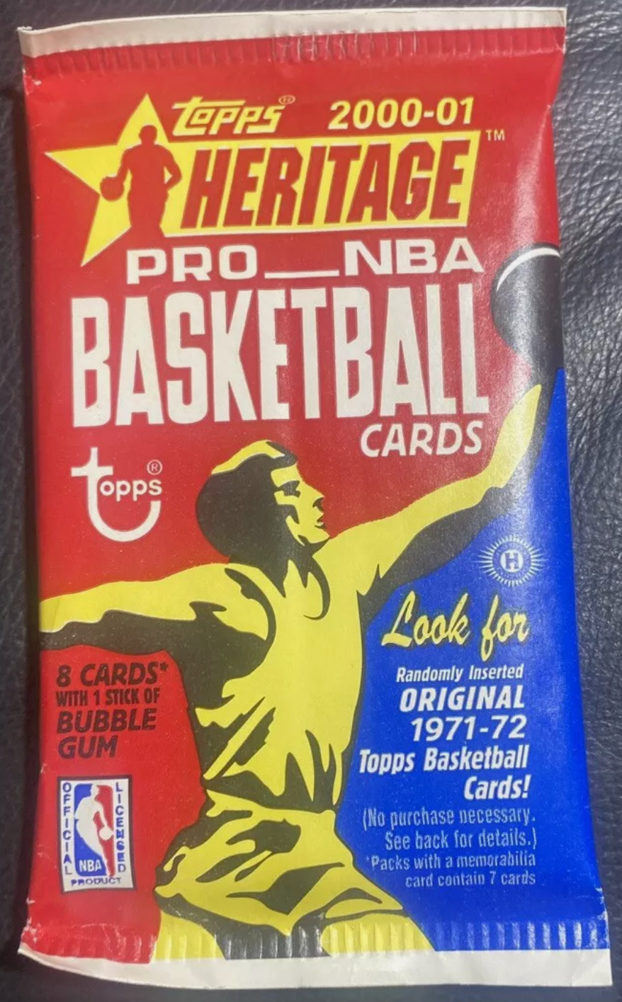 2000-01 Topps Heritage Basketball Factory Sealed Hobby Pack – Kobe?