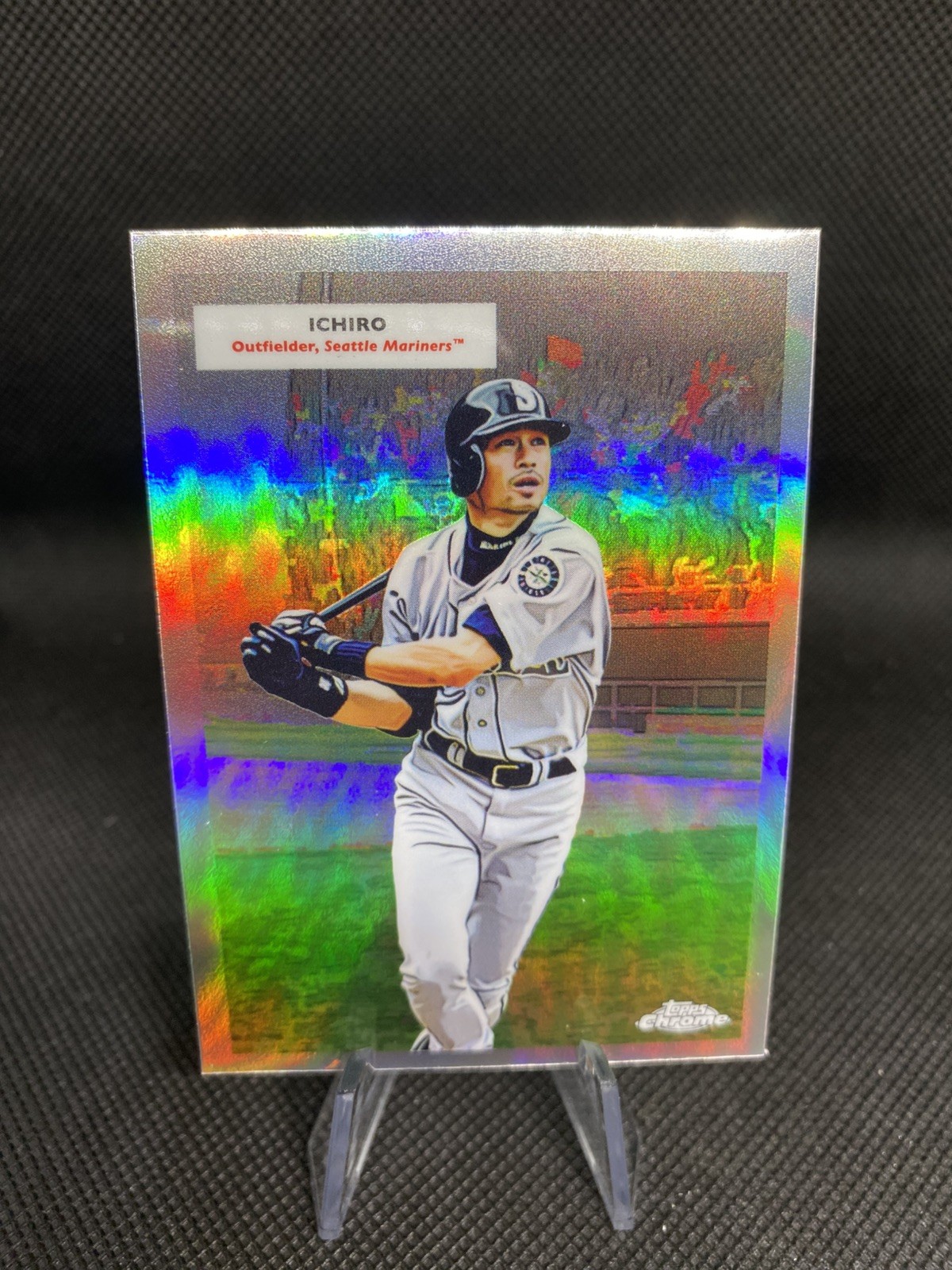 2025 Topps Chrome Platinum Anniversary Ichiro Griffey Jr Double Header #55DH-8