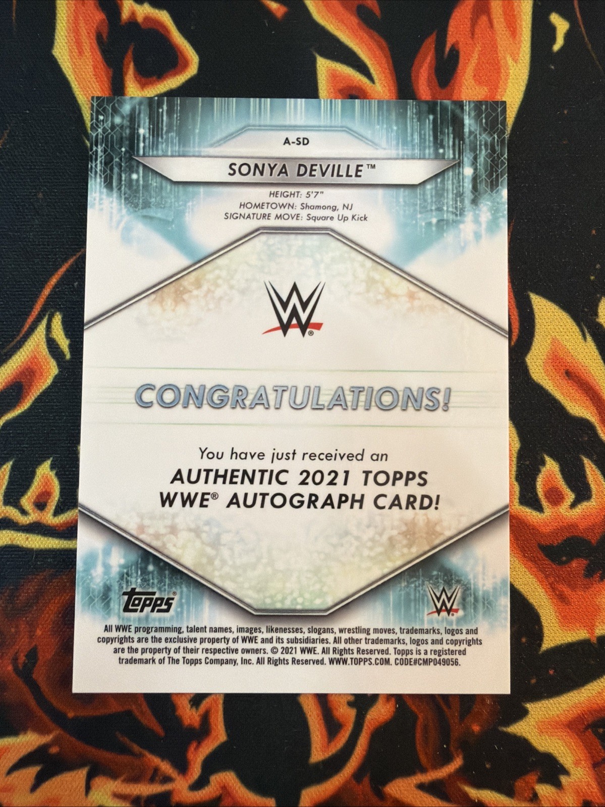 2021 SONYA DEVILLE TOPPS AUTO /99
