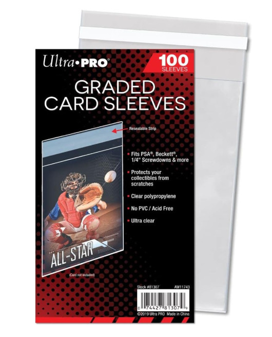 Ultra PRO Resealable Graded Card Sleeves – 100 Pack