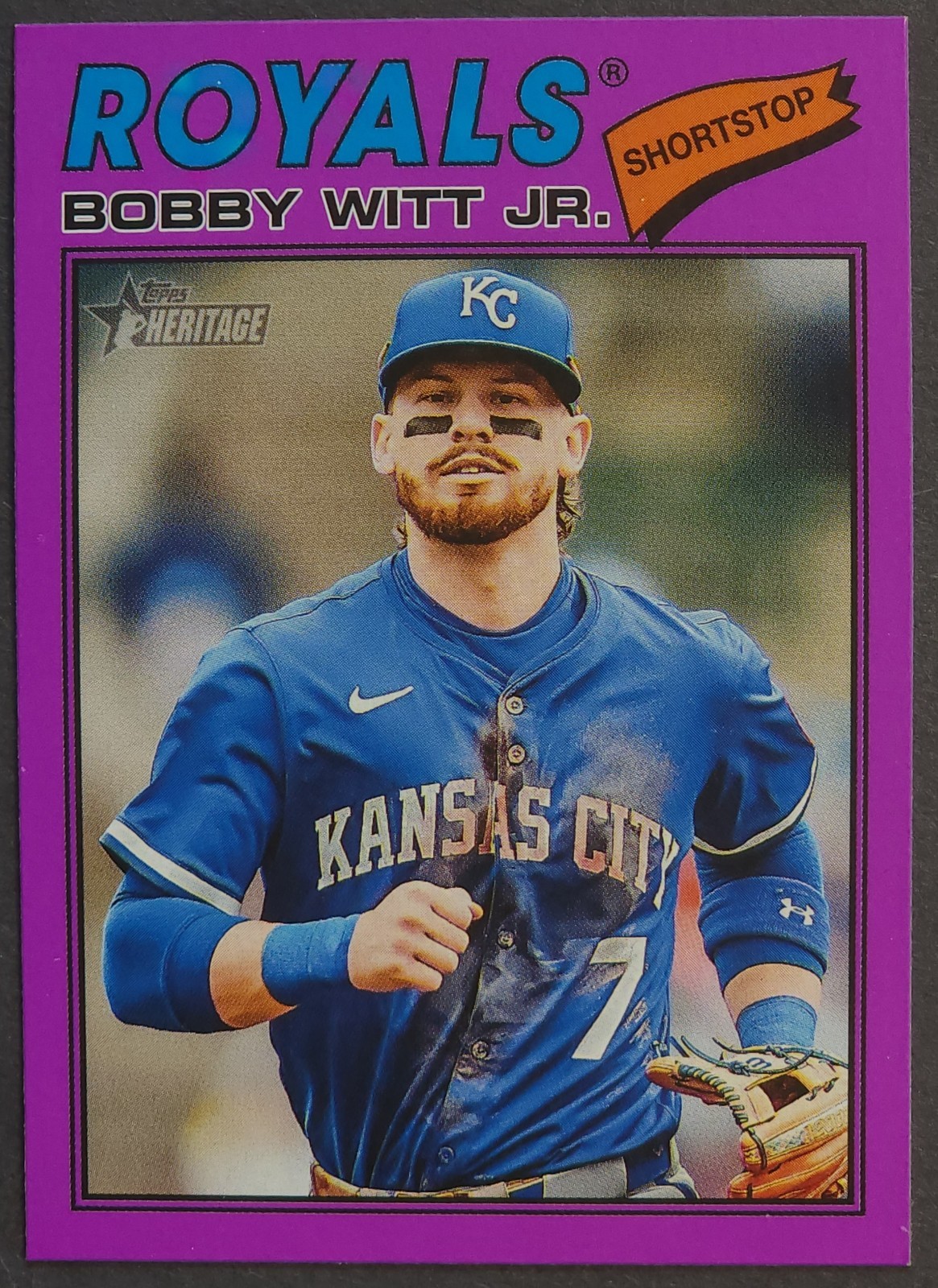 2026 Topps Heritage – Bobby Witt Jr. #160 Light Purple Border