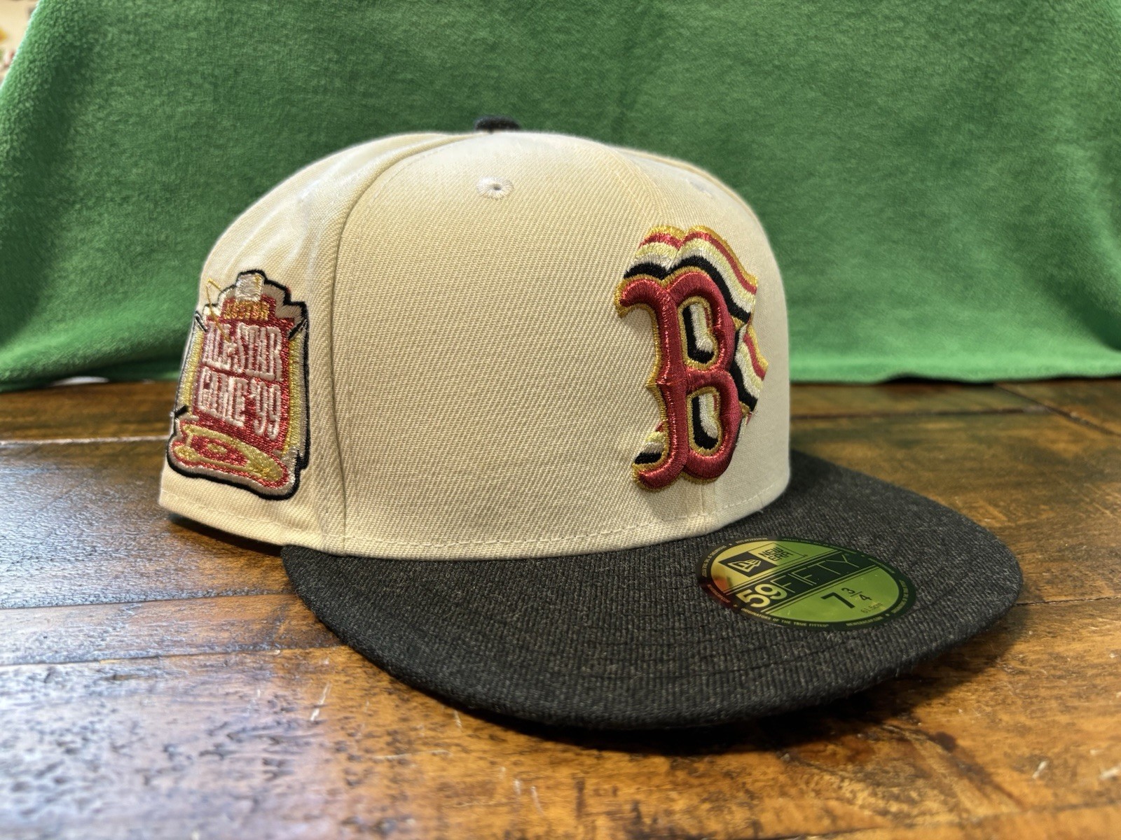 Boston Red Sox 99 ASG Cascading Logo Off White Heather Gray New Era Fitted 7 7/8