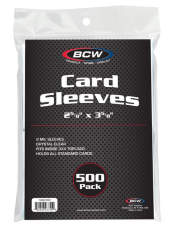 500 count (4 125 count packs) BCW Soft Penny Sleeves Easy Glide Big Discounts!!