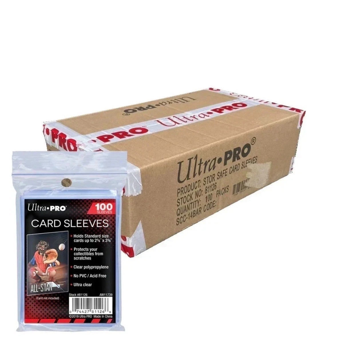 Ultra PRO AW1365 Soft Card Sleeves, Ultra Clear – FULL CASE