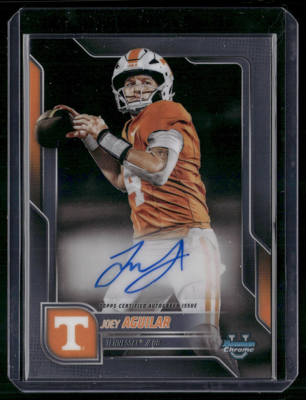 2025 Bowman University Chrome #BCA-JOE Joey Aguilar Chrome Prospect Autographs