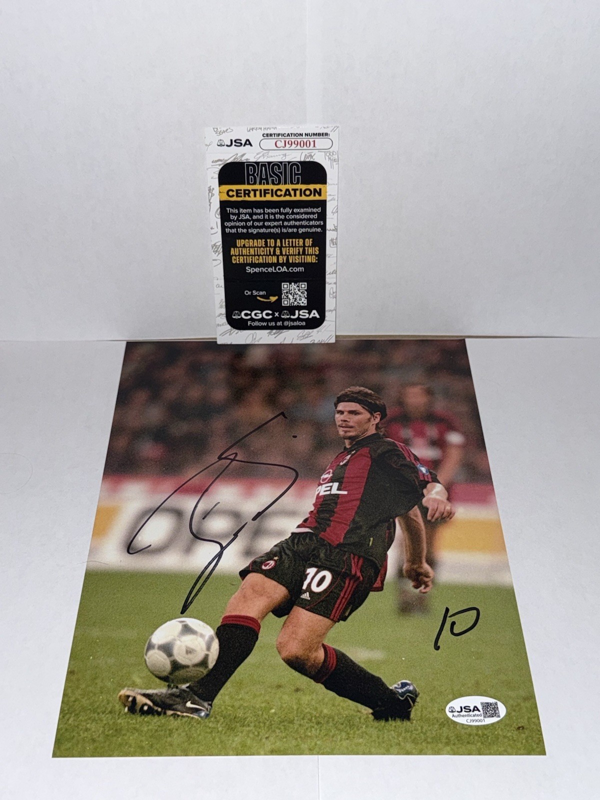 ZVONIMIR BOBAN SIGNED AUTOGRAPHED 8×10 PHOTO AC MILAN RARE COA JSA MENS SOCCER